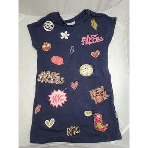 Little Marc Jacobs Navy Sequin Dress Size 6 Years Girls